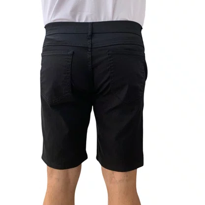 Bermuda Bolso Faca Ogochi Masculina Sarja Preta 3009015