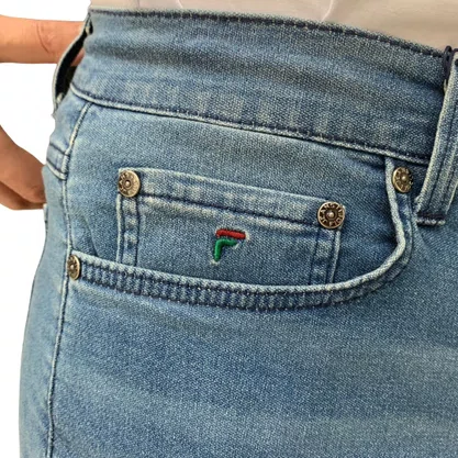 Bermuda Jeans Fideli Masculina Regular com Cadarço BR33501985