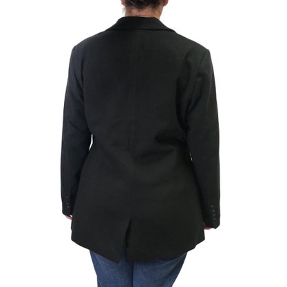 Blazer Alpelo com Botão de Brasão Preto 11600104