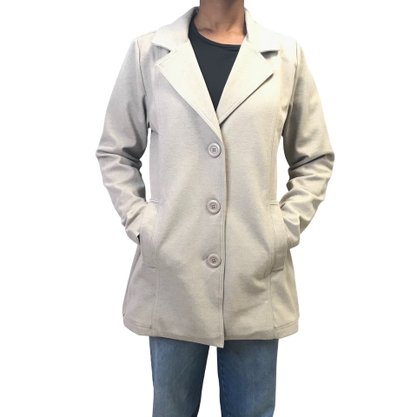Blazer Erva Daninha Médio Bege 1J077