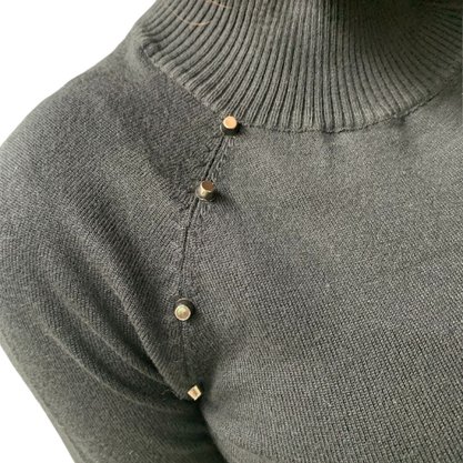 Blusa Alpelo Feminina Linha com Spikes Preta 3733