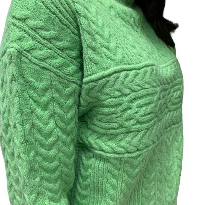 Blusa Alpelo Feminina Linha Tricot Gola Alta Verde 10900539