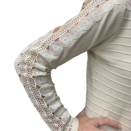 Blusa Alpelo Feminina Modal Guipir Bege 9000026