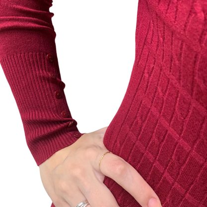 Blusa Dunialin Feminina Modal Bordô 2272