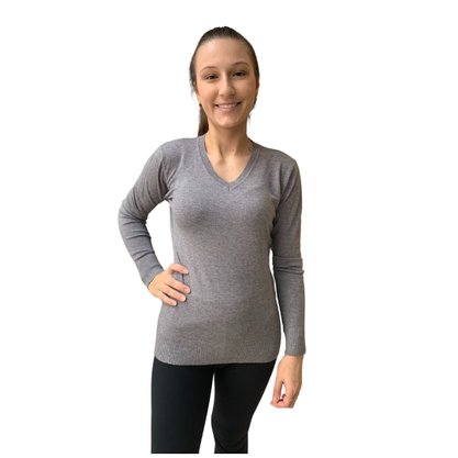 Blusa Dunialin Feminina Modal Cinza 2427