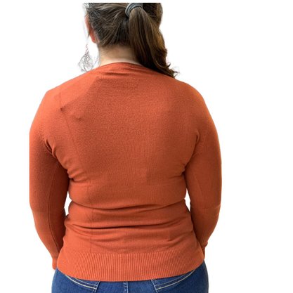 Blusa Dunialin Feminina Plus Size Modal Terracota 2287