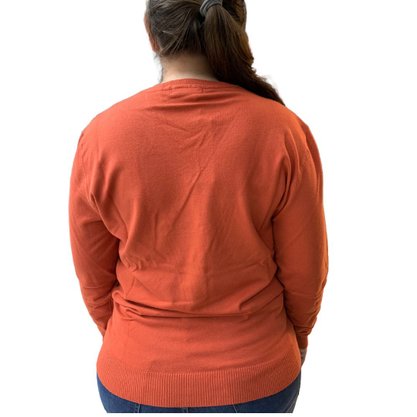 Blusa Dunialin Unissex Plus Size Modal Terracota 2290