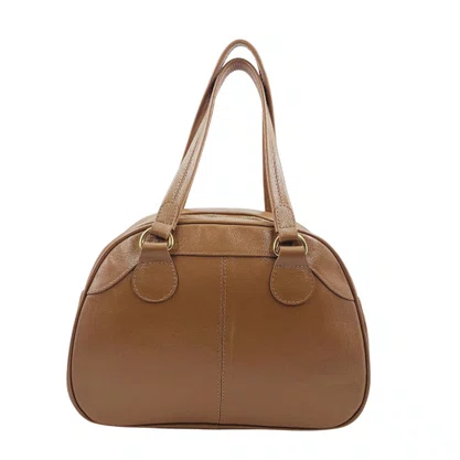 Bolsa Baú Tote Scamboo Couro Caramelo 2024