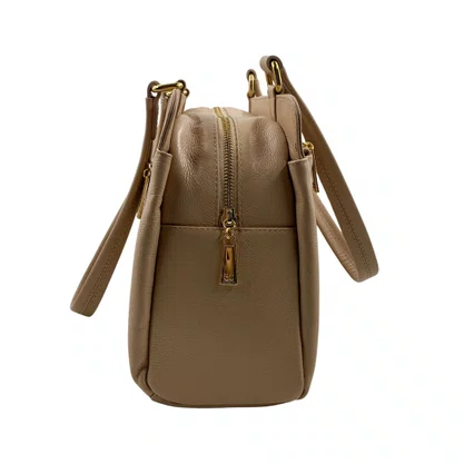 Bolsa de Ombro Scamboo Couro Bege 1973