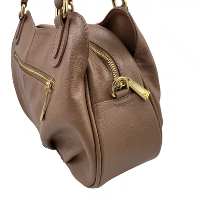 Bolsa de Ombro Scamboo Couro Bege 2035