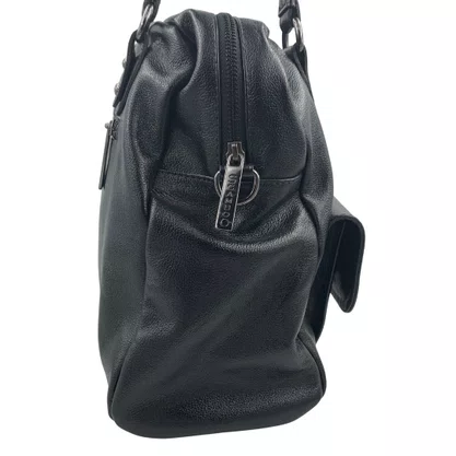 Bolsa de Ombro Scamboo Couro Preta 1930