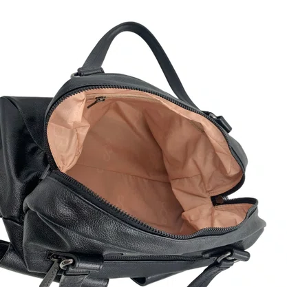 Bolsa de Ombro Scamboo Couro Preta 1930