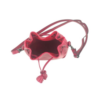 Bolsa Mariart Couro Saco Transversal Rosa Minijade