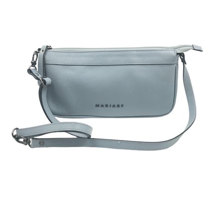 Bolsa Mariart Couro Tiracolo Azul Bebê 5606