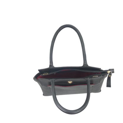 Bolsa Mariart Couro Transversal Preta 2207