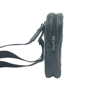 Bolsa Mariart Couro Transversal Preta Lolla Pop