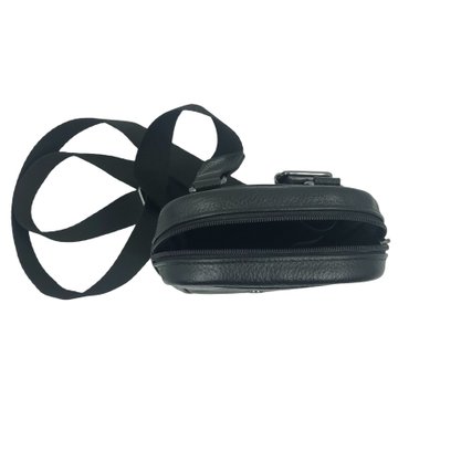 Bolsa Mariart Couro Transversal Preta Lolla Pop