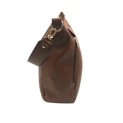 Bolsa Mariart Couro Transversal Marrom Lagos