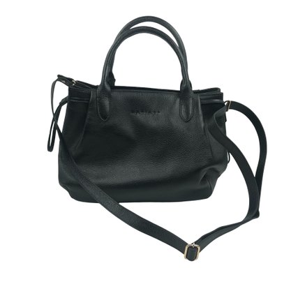 Bolsa Mariart Couro Transversal Preta Capitólio