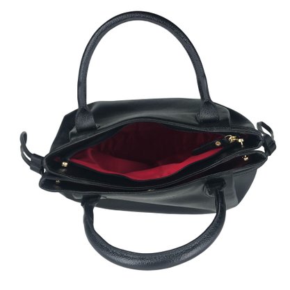 Bolsa Mariart Couro Transversal Preta Capitólio