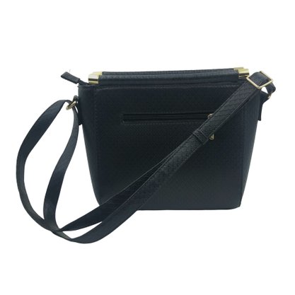 Bolsa Rafitthy Alça Transversal P.U Preta 2813106