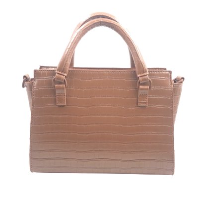 Bolsa Rafitthy P.U Transversal Texturizada Marrom 2813148