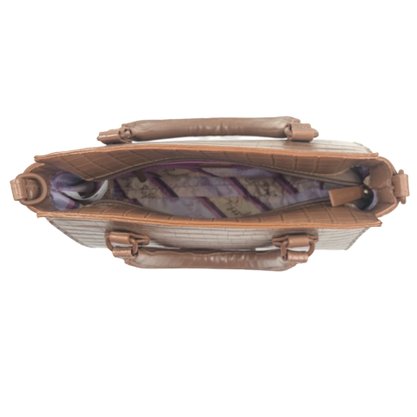 Bolsa Rafitthy P.U Transversal Texturizada Marrom 2813148
