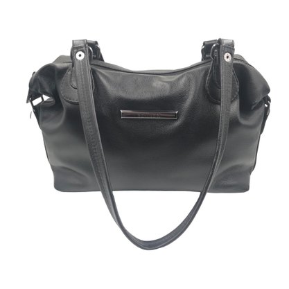 Bolsa Scamboo Couro Preta 1909