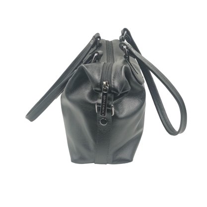 Bolsa Scamboo Couro Preta 1909