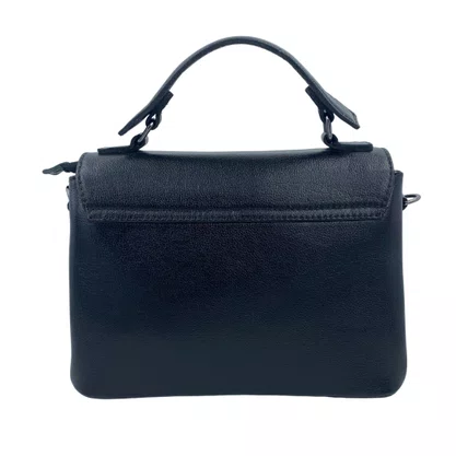 Bolsa Stachel Scamboo Couro Preta 1986