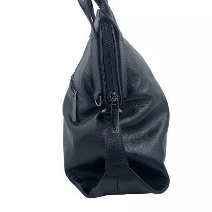 Bolsa Tote Grande Scamboo Couro Preta 2036