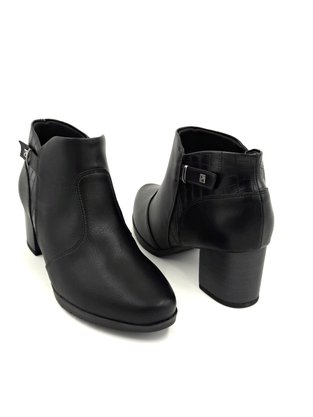 Bota Ankle Boot Piccadilly Preta Cano Curto 331036