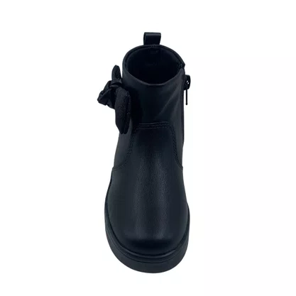 Bota Baby Mini Sua Cia Preta 789 Cano Curto Laço