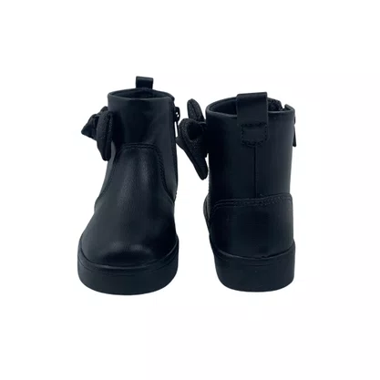 Bota Baby Mini Sua Cia Preta 789 Cano Curto Laço
