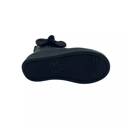 Bota Baby Mini Sua Cia Preta 789 Cano Curto Laço