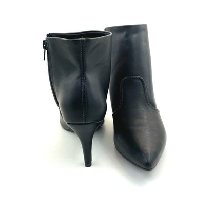 Bota Bebecê Ankle Boot Solto Fino Bico Fino Preta 4318236