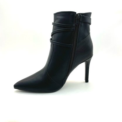 Bota Bebecê Solto Fino Bico Fino Preta 6114-023