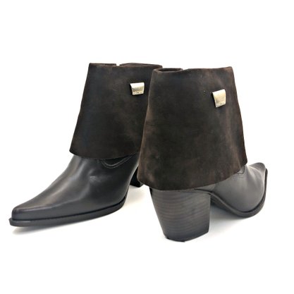 Bota Bottero Bico Fino Salto Grosso Couro Marrom 266306