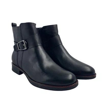 Bota Cano Curto Feminina Bottero em Couro Preta 361730