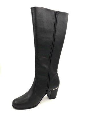 Bota Cano Longo Comfortflex Preta Ajustável na Perna