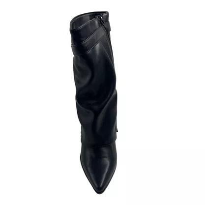 Bota Capa Ramarim Preta 2658131 Cano Médio Bico Fino