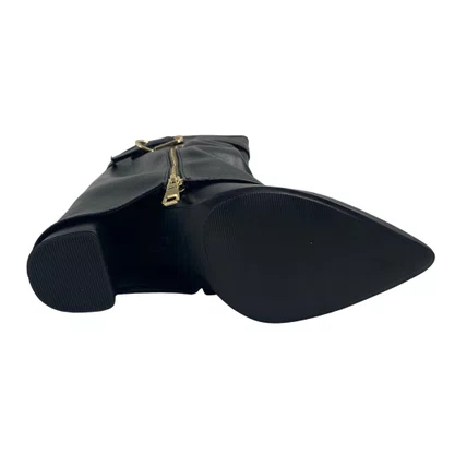 Bota Capa Ramarim Preta 2658131 Cano Médio Bico Fino