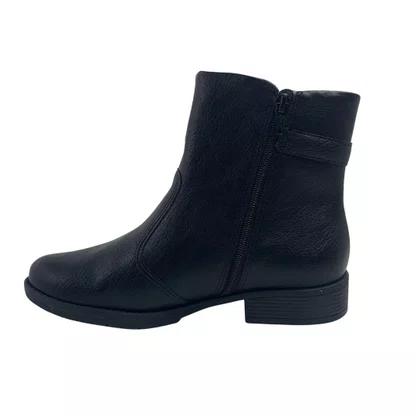 Bota Chelsea Piccadilly Preta 653025 Cano Curto