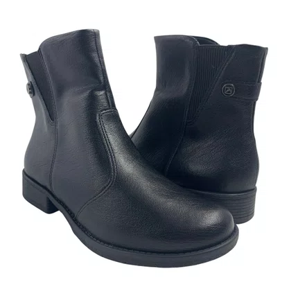 Bota Chelsea Piccadilly Preta 653025 Cano Curto