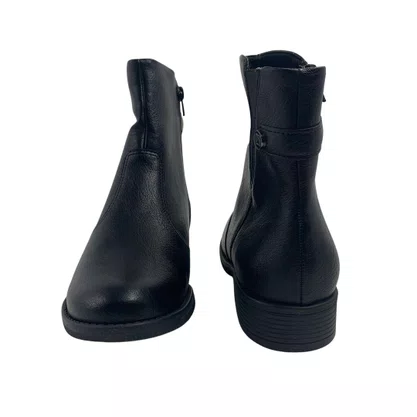 Bota Chelsea Piccadilly Preta 653025 Cano Curto