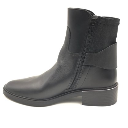 Bota Comfortflex Cano Baixo Couro Preta 2369303