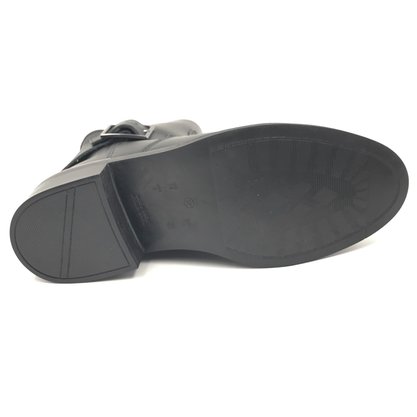 Bota Comfortflex Cano Baixo Couro Preta 2369303