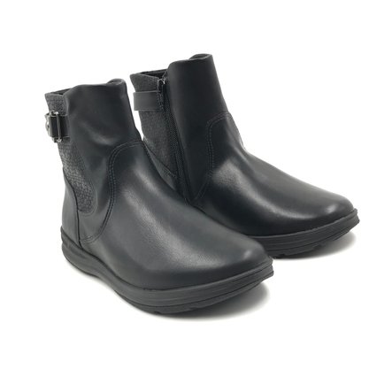 Bota Comfortflex Cano Baixo Preta 2391301