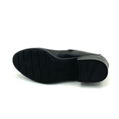 Bota Comfortflex Cano Curto Couro Preta 2269301