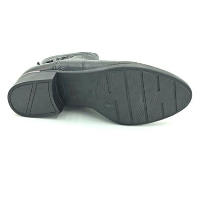 Bota Comfortflex Cano Curto Preta Couro 2169302